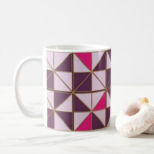 Vibrant Nubian Geometric Coffee Mug Kaffeetasse (Mit Donut)