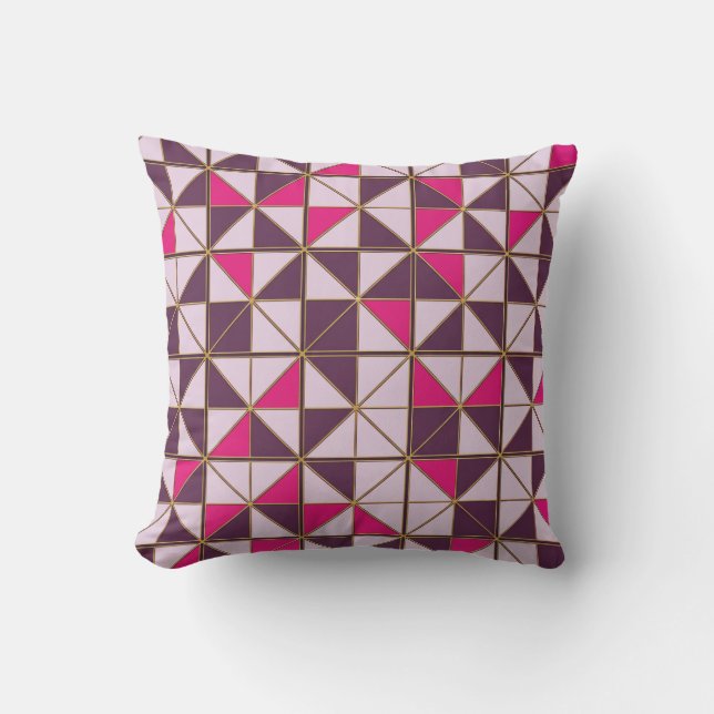 Vibrant Nubian Geometric Throw Pillow | African Et Kissen (Vorderseite)