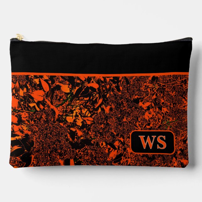 Vibrant Orange Cosmetic Pouch Zubehörtasche (Vorderseite)