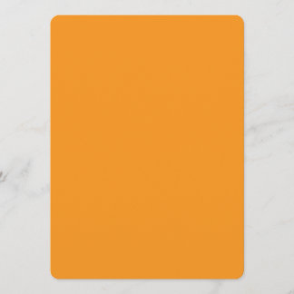 “Vibrant Orange Minimal Card” Menükarte