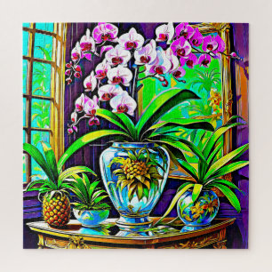 Vibrant Orchid Haven Puzzle
