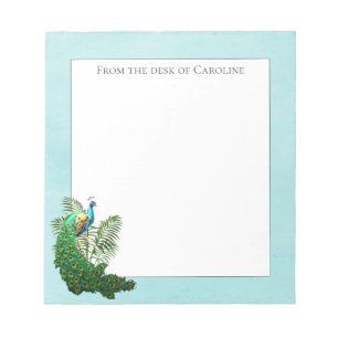 Vibrant Peacock   Aquamariner Editor Notizblock