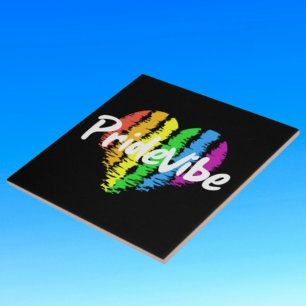 Vibrant PrideVibe: Zeigen Sie Ihr Regenbogenherz Fliese