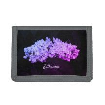 Vibrant Purple Lilacs Personalized Foto Wallet