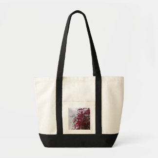 Vibrant Red Floral Nature Photography Tote Bag - A Tragetasche