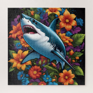 Vibrant Shark: Ein abstraktes Puzzle