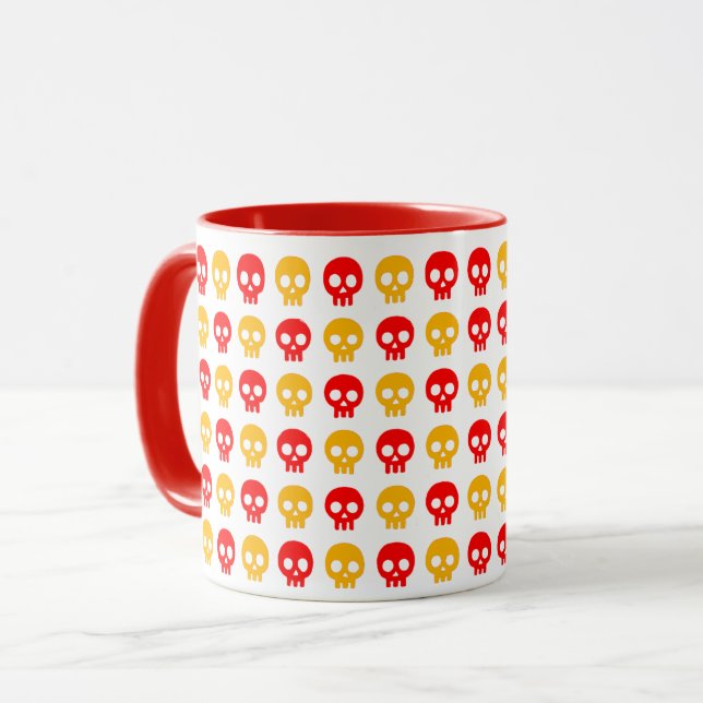Vibrant Skull Pop Tasse (Vorderseite Links)