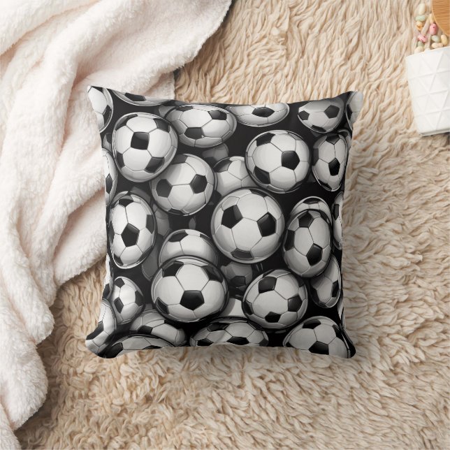 Vibrant Soccer Ball  Kissen (Decke)