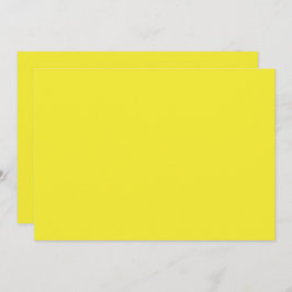 Vibrant Solid Yellow Background  Dankeskarte