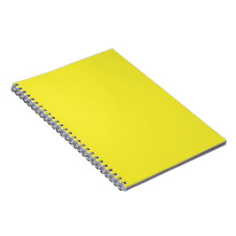 Vibrant Solid Yellow Background  Notizblock