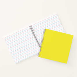 Vibrant Solid Yellow Background  Notizbuch