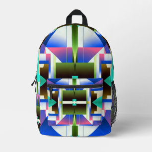 Vibrant-stilvolles mehrfarbiges klassisches Design Bedruckter Rucksack