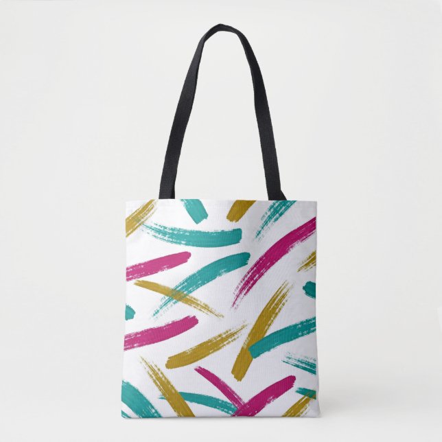 Vibrant Strokes,Teal, Magenta & Mustard pattern (Vorderseite)
