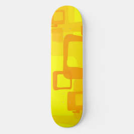 Vibrant Sunshine Flow – Modern Abstract Art Shapes Skateboard