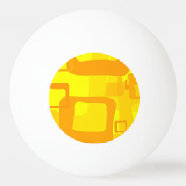 Vibrant Sunshine Flow – Modern Abstract Art Shapes Tischtennisball