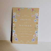 Vibrant Sunshine Wildblumen Moderne Hochzeit