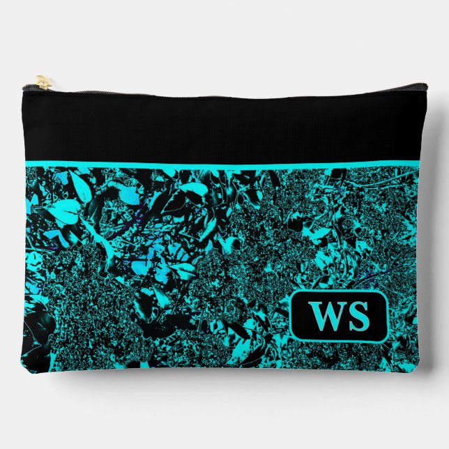 Vibrant Teal Cosmetic Pouch Zubehörtasche (Vorderseite)