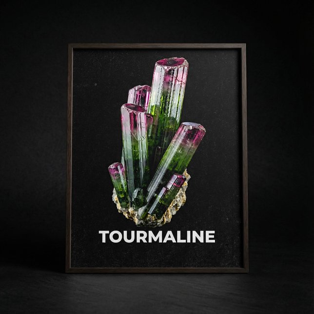 Vibrant Tourmaline Crystal Poster (Von Creator hochgeladen)