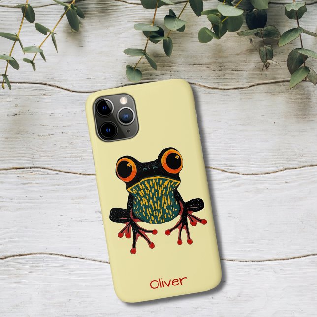 Vibrant Tree Frog Illustration Case-Mate iPhone Hülle (Von Creator hochgeladen)