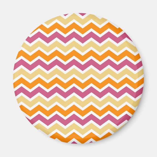 Vibrant Tribal ZigZag Magnet (Vorne)