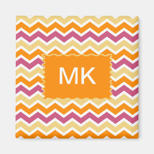 Vibrant Tribal ZigZag Magnet