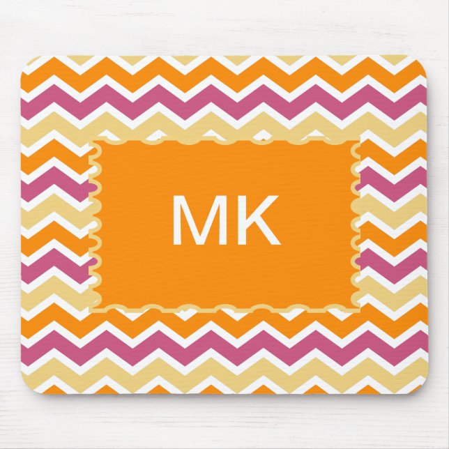 Vibrant Tribal ZigZag Mousepad (Vorne)