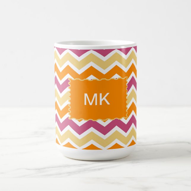 Vibrant Tribal ZigZag Tasse (Mittel)