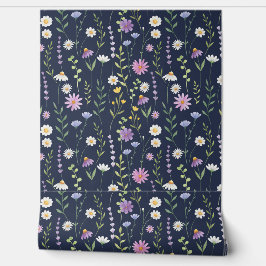 Vibrant Tropical Garden – Colorful Floral Pattern Tapete