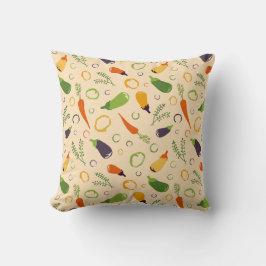 Vibrant Veggie Garden Pattern Kissen