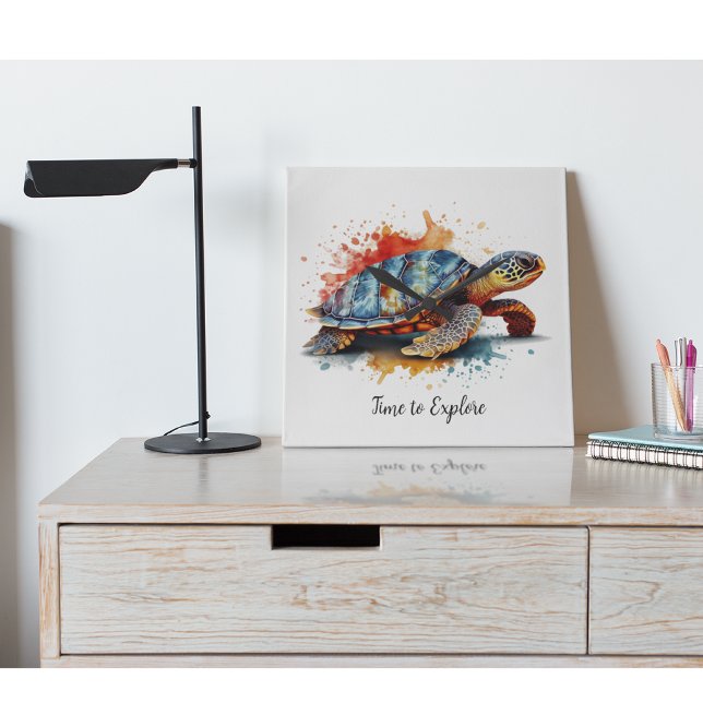 Vibrant Voyager, custom Quadratische Wanduhr (Von Creator hochgeladen)