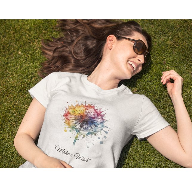Vibrant Watercolor Dandelion, custom T-Shirt (Von Creator hochgeladen)