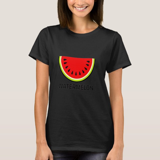 Vibrant Watermelon Design Fun and Bold T-Shirt (Vorderseite)