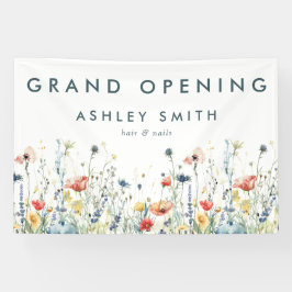 Vibrant Wildblume Grand Opening Banner