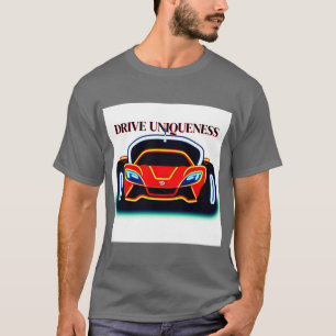 Vibranter Sportwagen mit Neon-Glanz T-Shirt
