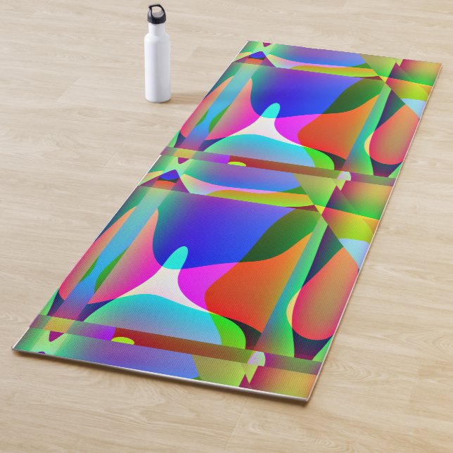 🌈 Vibrantes Abstrakt Yogamatte (Beispiel)