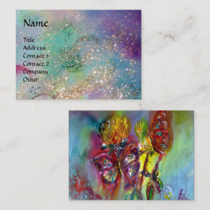 VIBRANTSCHALTFLÄCHEN IN BLAUEN, Aquamarin Visitenkarte