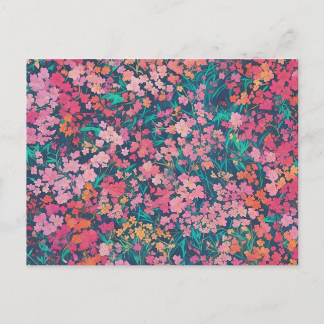 Vibrany Azalea Floral Postkarte (Vorderseite)