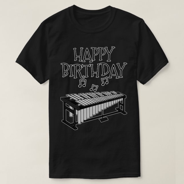 Vibraphone Happy Birthday Vibraphonist Schlagzeug T-Shirt (Design vorne)