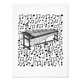 Vibraphone Musical Notes Percussionist Musiker Fotodruck