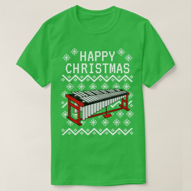 Vibraphone Uggli Christmas Vibraphonist Musician X T-Shirt (Design vorne)