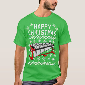 Vibraphone Uggli Christmas Vibraphonist Musician X T-Shirt