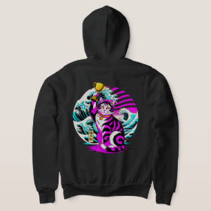 Vibrater Sieg Katzen Pop-Art-Stil für Gamer und Tr Hoodie