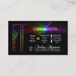 Vibration - 21-tägige, perspektive Challenge Cards Visitenkarte