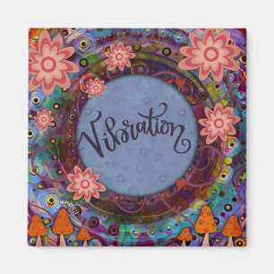 Vibration Floral Hübsch farbige Inspiritivität Magnet