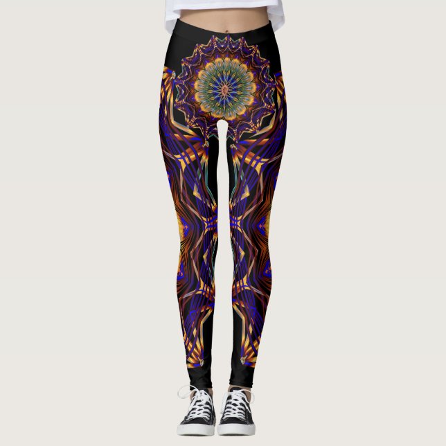 Vibrationen der Mandala-Leggings Leggings (Vorderseite)