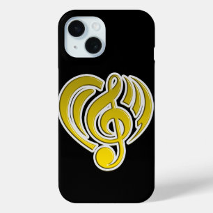 Vibrationen Musical Liebe Yellow Heart Musiknote D Case-Mate iPhone Hülle