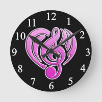 Vibrationen Musikalische Liebe Rosa Herz Musiknote