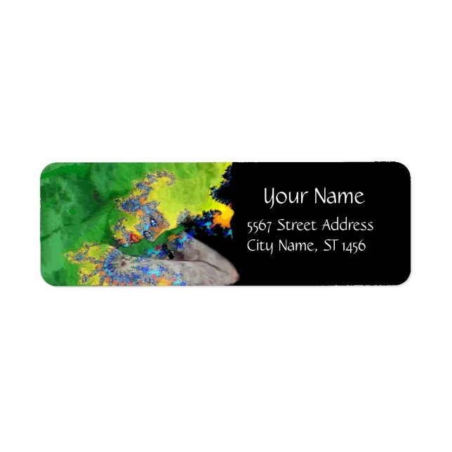 VIBRATIONEN VON MATERIALIEN-Gelbschwarz-Fraktal (Vorne)