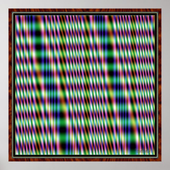 Vibrationslinien Poster (Vorne)