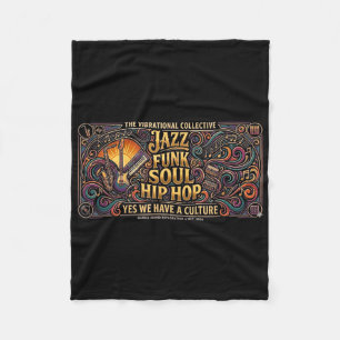 Vibrationsorientierter kollektiver Jazz Funk Soul Fleecedecke